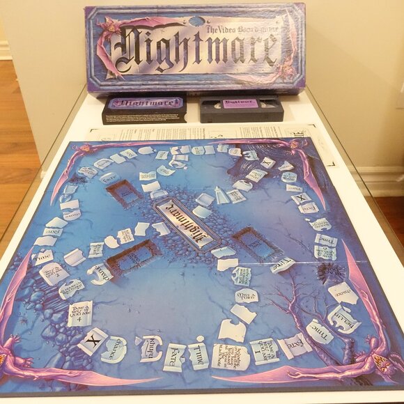 Vintage NIGHTMARE VHS Video Board Game 1990s Horror Excellent - Picture 6 of 13